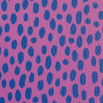 Preview: Kunstleder Zuschnitt 50 x 70 cm in Rosa/Blau mit feiner Narbung